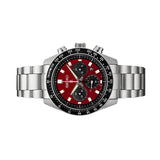 Seiko Prospex US Special Edition Speedtimer Solar Chronograph Red Dial Silver Steel Strap Watch for Men - SSC927 Authentic Buy Shop Now