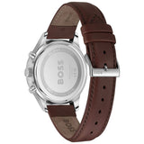 Hugo Boss Avery Chronograph Grey Dial Brown Leather Strap Watch for Men - 1514155 Authentic Buy Shop Now