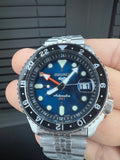 Seiko 5 Sports SKX Racers Heritage Velocity Blue Dial Silver Steel Strap Watch for Men - SSK045K1 Authentic Buy Shop Now