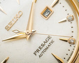 Seiko Presage Cocktail Time Automatic Diamonds White Dial Two Tone Steel Strap Watch for Women - SRE010J1 Authentic Buy Shop Now