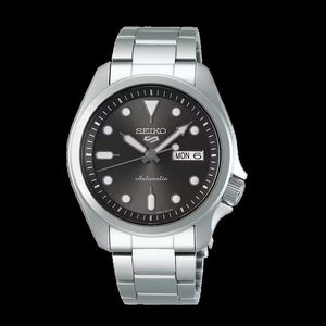Seiko 5 Sports Automatic Grey Dial Silver Steel Strap Watch for Men - SRPE51K1 Authentic Buy Shop Now