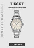 Tissot PR 100 Diamonds Mother of Pearl Dial Silver Steel Strap Watch for Women - T150.210.11.116.00 Authentic Buy Shop Now