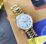 Maserati Tradizione Chronograph White Dial Gold Steel Strap Watch for Men - R8873646003 Authentic Buy Shop Now