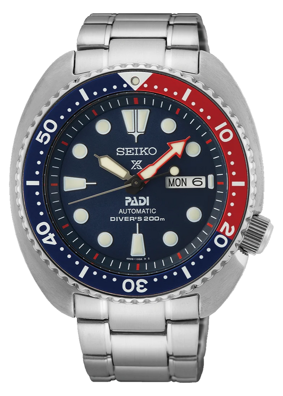 Seiko Prospex PADI Special Edition Automatic Blue Dial Silver Steel Strap Watch for Men - SRPE99 Authentic Buy Shop Now