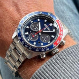 Seiko Prospex Speedtimer Solar Chronograph Blue Dial Silver Steel Strap Watch for Men - SSC913 Authentic Buy Shop Now