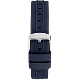 Maserati Successo Chronograph Silver Dial Blue Silicone Strap Watch for Men - R8871621042 Authentic Buy Shop Now