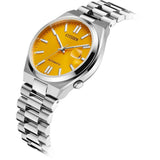 Citizen Tsuyosa Automatic Yellow Dial Silver Steel Strap Watch for Men - NJ0150-56Z Authentic Buy Shop Now