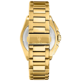 Maserati Velocità Chronograph Blue Dial Gold Steel Strap Watch for Men - R8873652002 Authentic Buy Shop Now