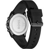 Hugo Boss Strike Chronograph Black Dial Black Rubber Strap Watch for Men - 1514289 Authentic Buy Shop Now