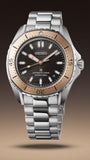 Seiko Prospex Polygonal Sea Diver Automatic Black Dial Silver Steel Strap Watch for Men - SPB485J1 Authentic Buy Shop Now