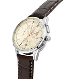Maserati Sorpasso Chronograph White Dial Brown Leather Strap Watch for Men - R8871624010 Authentic Buy Shop Now