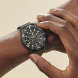 Hugo Boss Admiral Chronograph Black Dial Black Nylon Strap Watch for Men - 1513918 Authentic Buy Shop Now