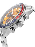 Seiko Prospex Solar Chronograph 1969 Re-interpretation Orange Dial Silver Steel Strap Watch for Men - SSC947 Authentic Buy Shop Now