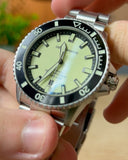Emporio Armani Sea Explorer Yellow Dial Silver Steel Strap Watch for Men - AR60083 Authentic Buy Shop Now