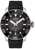 Tissot Seastar 2000 Professional Powermatic 80 Black Dial Black Rubber Strap Watch for Men - T120.607.17.441.00 Authentic Buy Shop Now