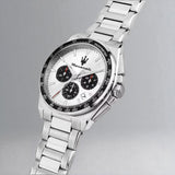 Maserati Velocità Chronograph Silver Dial Silver Steel Strap Watch for Men - R8873652006 Authentic Buy Shop Now