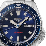 Seiko 5 Sports SKX Automatic Blue Dial Silver Steel Strap Watch for Men - SRPL83K1 Authentic Buy Shop Now