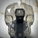 Philipp Plein The $Keleton Black Dial Black Silicone Strap Watch for Men - PWVBA0523 Authentic Buy Shop Now