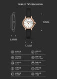 Emporio Armani Mia Mother of Pearl Dial Black Leather Strap Watch for Women - AR11598 Authentic Buy Shop Now