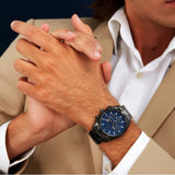 Maserati Attrazione Chronograph Blue Dial Grey Steel Strap Watch for Men - R8853151012 Authentic Buy Shop Now