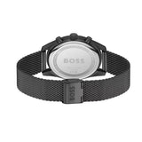 Hugo Boss Skytraveller Chronograph Black Dial Black Mesh Strap Watch for Men - 1514150 Authentic Buy Shop Now