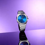 D1 Milano Ultra Thin Blue Dial Silver Steel Strap Watch for Men - D1-UTBJ09 Authentic Buy Shop Now