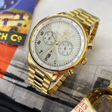 Maserati Tradizione Chronograph White Dial Gold Steel Strap Watch for Men - R8873646003 Authentic Buy Shop Now