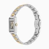 Emporio Armani Genni Crystals Silver Dial Two Tone Steel Strap Watch for Women - AR11704 Authentic Buy Shop Now