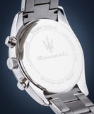 Maserati Attrazione Chronograph White Dial Silver Steel Strap Watch for Men - R8853151004 Authentic Buy Shop Now