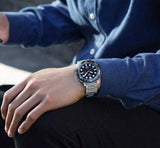 Seiko 5 Sports Automatic Blue Dial Silver Steel Strap Watch for Men - SRPC63J1 Authentic Buy Shop Now