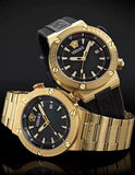 Versace Greca Logo Quartz Black Dial Gold Steel Strap Watch for Men - VE8G00624 Authentic Buy Shop Now
