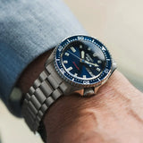 Seiko 5 Sports SKX Automatic Blue Dial Silver Steel Strap Watch for Men - SRPL83K1 Authentic Buy Shop Now