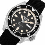 Seiko 5 Sports SKX Automatic Black Dial Black Silicone Strap Watch for Men - SRPD73K2 Authentic Buy Shop Now