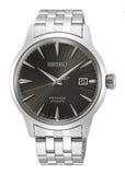 Seiko Presage Cocktail Time Automatic Black Dial Silver Steel Strap Watch for Men - SRPE17J1 Authentic Buy Shop Now