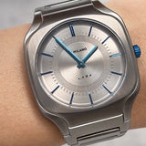 D1 Milano Square Silver Dial Silver Steel Strap Watch for Men - D1-SQBJ01 Authentic Buy Shop Now