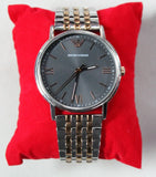 Emporio Armani Kappa Gray Dial Two Tone Steel Strap Watch for Men - AR11121 Authentic Buy Shop Now