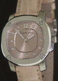 Burberry The Britain Diamonds Pink Dial Pink Leather Strap Watch for Women - BBY1802 Authentic Buy Shop Now