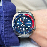 Seiko Prospex PADI Special Edition Automatic Blue Dial Silver Steel Strap Watch for Men - SRPE99 Authentic Buy Shop Now