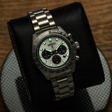 Seiko Prospex Speedtimer Solar Chronograph Silver Dial Silver Steel Strap Watch for Men - SSC911 Authentic Buy Shop Now