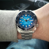 Seiko Prospex US Special Edition Automatic Blue Dial Silver Steel Strap Watch for Men - SRPH59 Authentic Buy Shop Now
