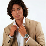 Maserati Stile Chronograph Green Dial Silver Steel Strap Watch for Men - R8873642011 Authentic Buy Shop Now