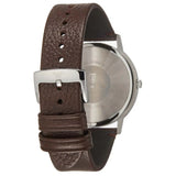 Emporio Armani Kappa Silver Dial Brown Leather Strap Watch for Men - AR11173 Authentic Buy Shop Now