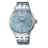 Seiko Presage Cocktail Time Automatic Ice Blue Dial Silver Steel Strap Watch for Men - SRPE19J1 Authentic Buy Shop Now