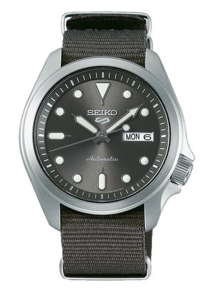 Seiko 5 Sports Automatic Grey Dial Grey Nylon Strap Watch for Men - SRPE61K1 Authentic Buy Shop Now