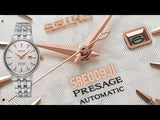 Seiko Presage Cocktail Time Skydiving Automatic Diamonds Mother of Pearl Dial Silver Steel Strap Watch for Women - SRE009J1 Authentic Buy Shop Now