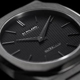 D1 Milano Ultra Thin Black Dial Gray Steel Strap Watch for Men - D1-UTBJ15 Authentic Buy Shop Now
