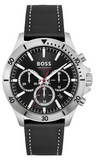 Hugo Boss Troper Chronograph Black Dial Black Leather Strap Watch for Men - 1514055 Authentic Buy Shop Now