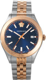 Versace Hellenyium Blue Dial Two Tone Steel Strap Watch for Men - VEVK01424 Authentic Buy Shop Now