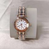 Tory Burch Classic T White Dial Two Tone Steel Strap Watch for Women - TBW9011 Authentic Buy Shop Now