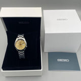 Seiko 5 Sports Automatic Gold Dial Silver Steel Strap Watch for Men - SRPL59K1 Authentic Buy Shop Now